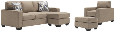 Greaves Sofa Chaise, Chair, and Ottoman