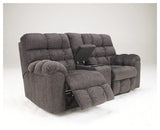 Acieona Reclining Loveseat with Console