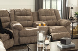 Workhorse Reclining Loveseat with Console