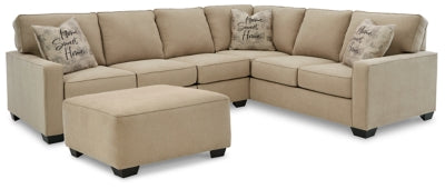 Lucina 3-Piece Sectional with Ottoman