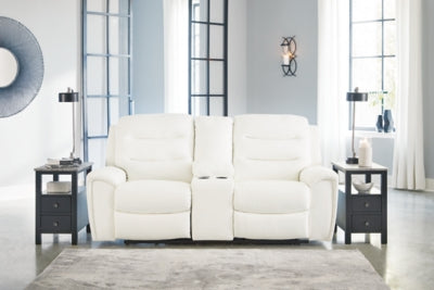 Warlin Power Reclining Loveseat with Console