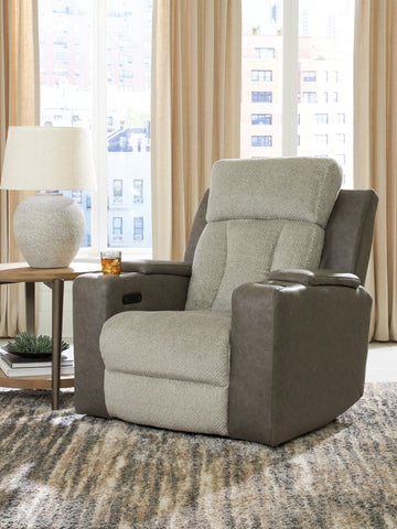 Stately Check PWR Recliner/ADJ Headrest