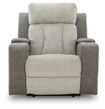Stately Check PWR Recliner/ADJ Headrest