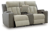 Stately Check PWR REC Loveseat/CON/ADJ HDRST