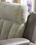 Stately Check PWR REC Sofa with ADJ Headrest