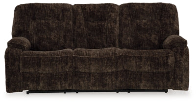 Soundwave Reclining Sofa with Drop Down Table