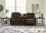 Soundwave Reclining Sofa with Drop Down Table