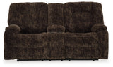 Soundwave Reclining Loveseat with Console