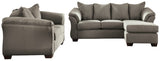 Darcy Sofa Chaise and Loveseat