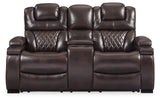 Warnerton Power Reclining Loveseat with Console