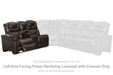 Warnerton Left-Arm Facing Power Reclining Loveseat with Console