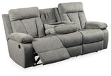 Mitchiner Reclining Sofa with Drop Down Table