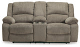 Draycoll Reclining Loveseat with Console