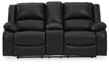 Calderwell Reclining Loveseat with Console