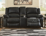 Calderwell Reclining Loveseat with Console