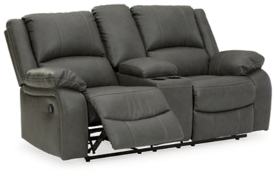 Calderwell Reclining Loveseat with Console