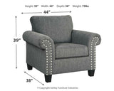 Agleno Sofa, Loveseat, Chair and Ottoman