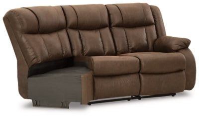 Trail Boys Right-Arm Facing Reclining Loveseat