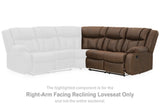 Trail Boys Right-Arm Facing Reclining Loveseat