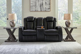 Caveman Den Power Reclining Loveseat with Console