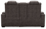 HyllMont Power Reclining Loveseat with Console