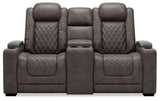 HyllMont Power Reclining Loveseat with Console