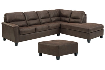 Navi 2-Piece Sectional with Ottoman