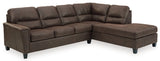 Navi 2-Piece Sectional with Ottoman