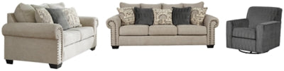 Zarina Sofa, Loveseat and Chair