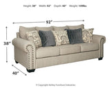 Zarina Sofa, Loveseat and Chair