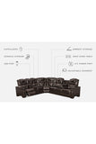 Warnerton 3-Piece Power Reclining Sectional