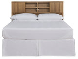 Thadamere King/California King Storage Headboard Bed with 2 Nightstands