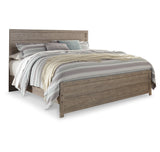 Culverbach King Panel Bed with Mirrored Dresser and 2 Nightstands