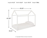 Flannibrook Twin House Bed Frame