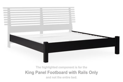 Danziar King Panel Footboard with Rails