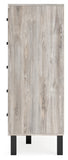 Vessalli Queen Panel Headboard with Mirrored Dresser, Chest and 2 Nightstands
