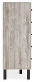 Vessalli King Panel Bed with Mirrored Dresser, Chest and 2 Nightstands