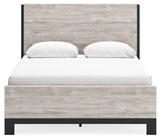 Vessalli Queen Panel Bed with Mirrored Dresser, Chest and 2 Nightstands