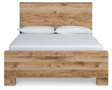 Hyanna King Panel Bed with Mirrored Dresser and Chest