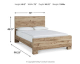 Hyanna King Panel Bed with Mirrored Dresser and Chest