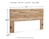 Hyanna King Panel Headboard with Mirrored Dresser and Nightstand