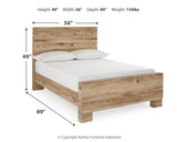 Hyanna Full Panel Bed with Mirrored Dresser and Nightstand