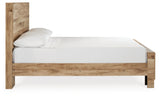 Hyanna Full Panel Bed with Mirrored Dresser and Nightstand