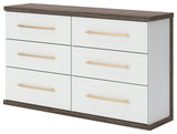 Mazilar Six Drawer Dresser