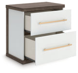 Mazilar Two Drawer Night Stand