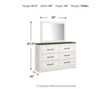 Gerridan Queen Panel Bed with Mirrored Dresser and Nightstand