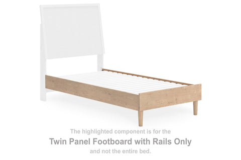 Cielden Twin Panel Footboard w/Rails