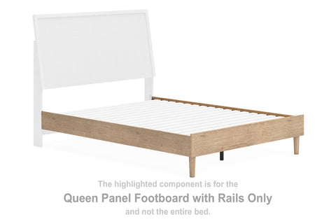 Cielden Queen Panel Footboard with Rails