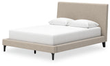 Cielden Queen Upholstered Bed with Roll Slats