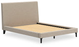 Cielden Queen Upholstered Bed with Roll Slats